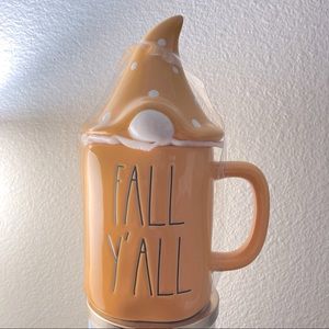 Rae Dunn Fall Y’all Gnome Mug with lid